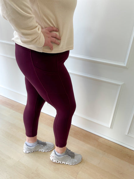 Butter Soft Leggings - Cassis