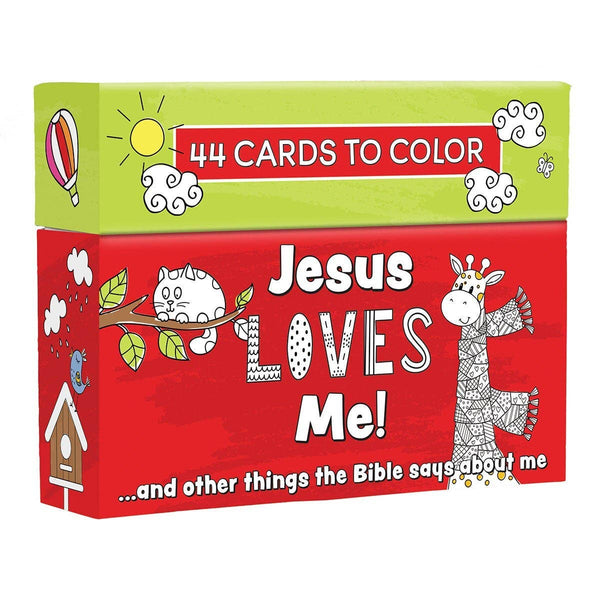 Coloring Cards Jesus Loves Me