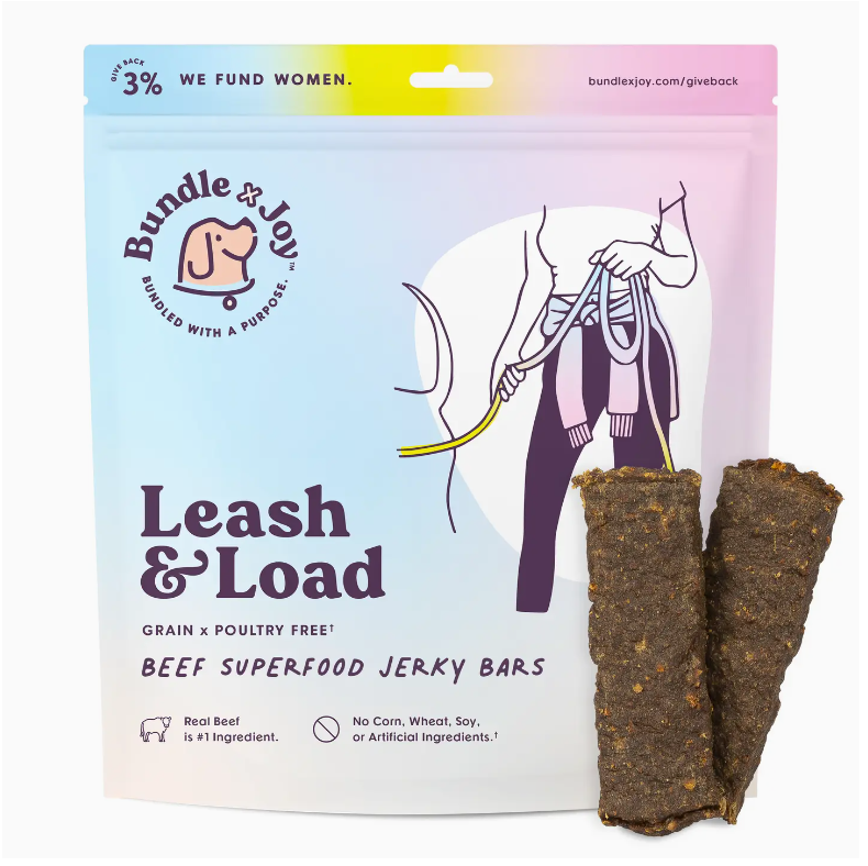 Leash & Load Beef Superfood Jerky Bars for Dogs