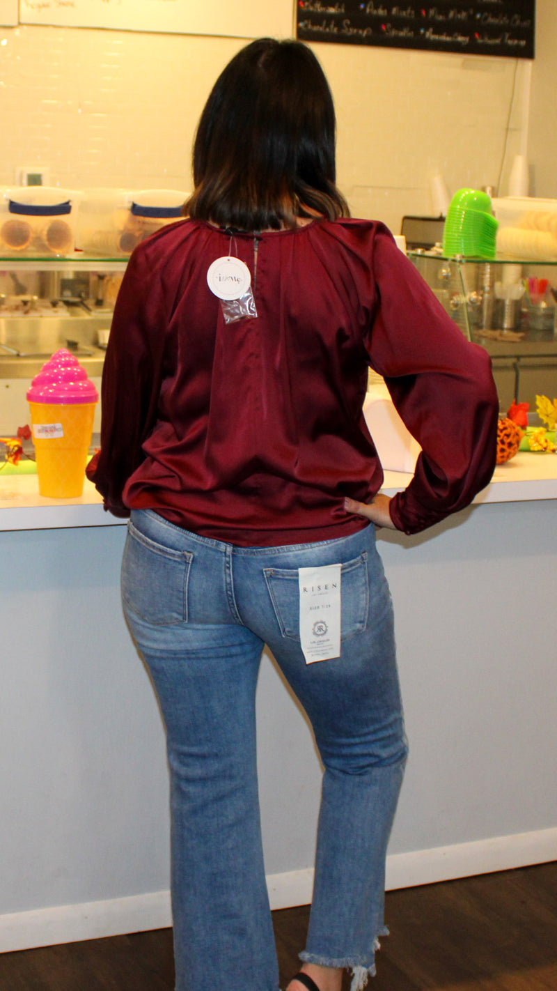 Burgandy Long Sleeve