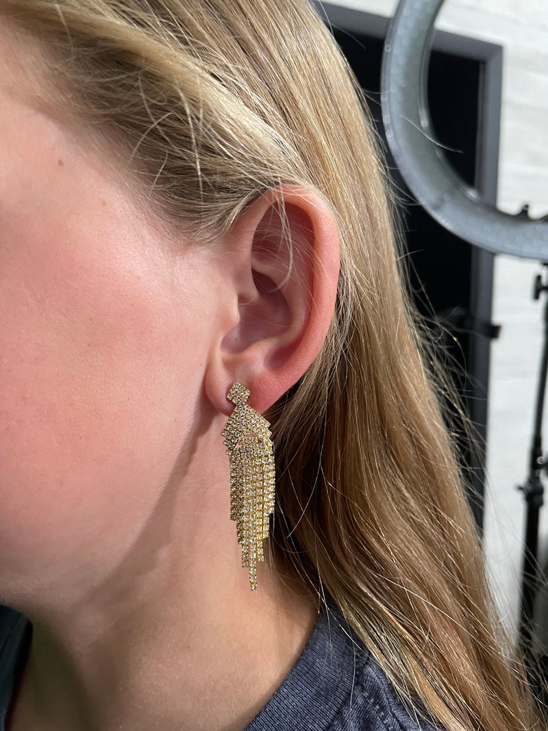 Rhinestone Dangle Earring