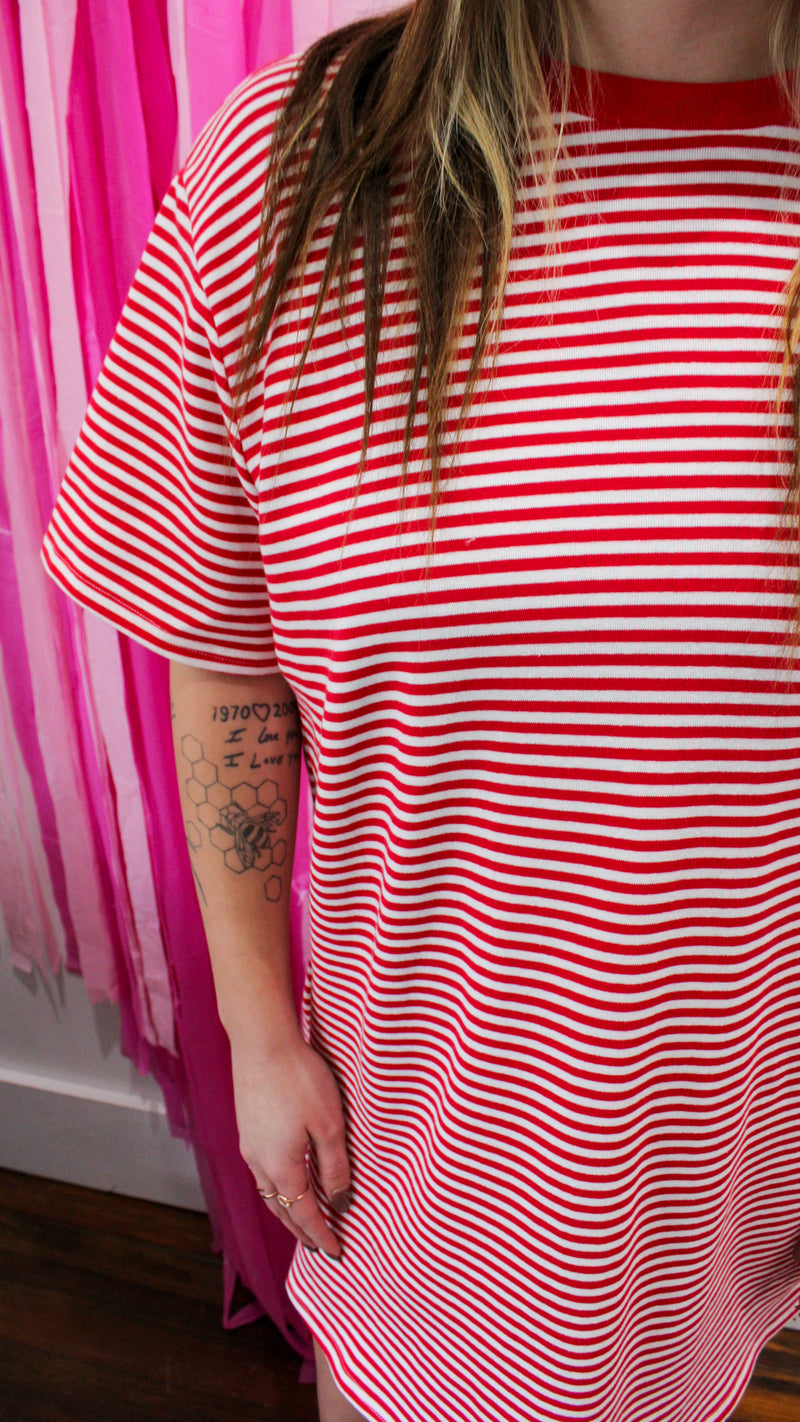 Husker Striped Dress