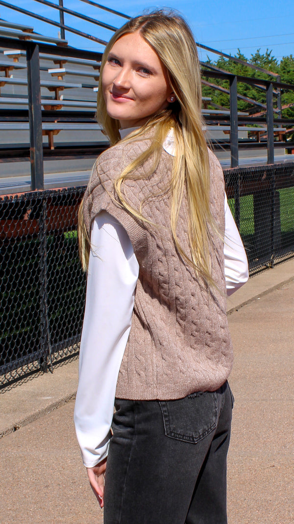 Maddy Cable Knit Vest